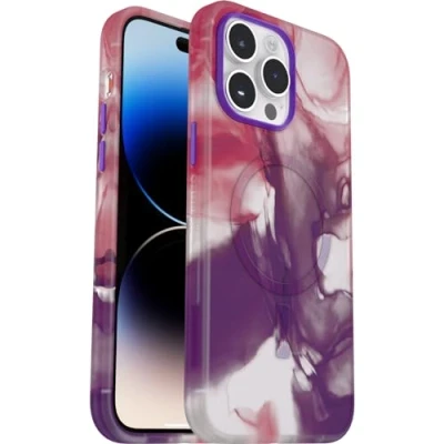 Abbildung von OtterBox Slim &amp; Sturdy Serie Hülle für iPhone 14 Pro Max mit MagSafe, stoßfest, sturzsicher, ultraschlank, dünne schützende Hülle, Getestet nach Militärstandard, Agrias