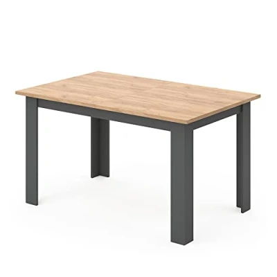 Abbildung von Vicco Esstisch Karlos, Goldkraft Eiche/Anthrazit, 140 x 90 cm