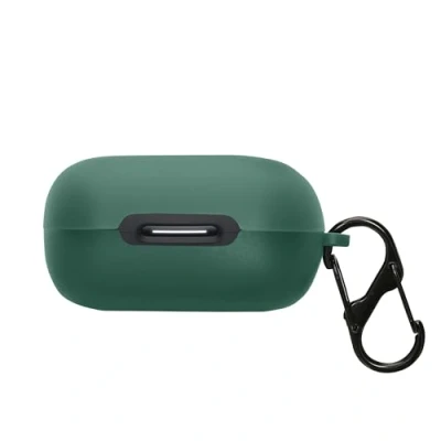 Abbildung von kwmobile Hülle kompatibel mit Anker soundcore C30i Kopfhörer Silikon Schutzhülle Etui Case Cover Schoner in Dunkelgrün