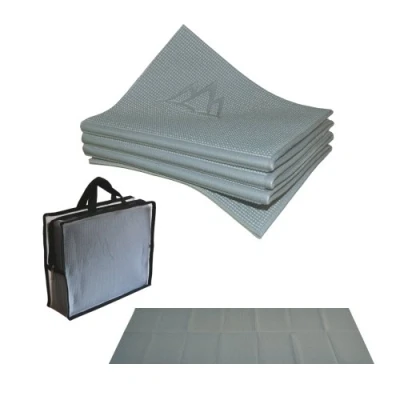 Abbildung von Khataland Yofo Mat Foldable Travel Yoga Titanium Grey, 72 x 24 1/6 Inch