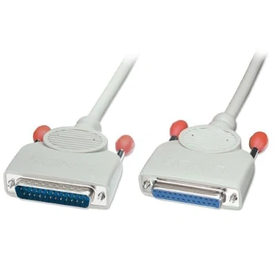 Abbildung von LINDY 31374 RS232 Verlängerungskabel 1:1, 25 pol. Sub D Stecker an Kupplung, 2m