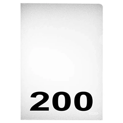 Abbildung von Herlitz 10843753 Aktenhülle A4 PP genarbt Eco, 2x 100er Packung, dokumentenecht