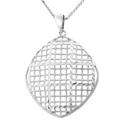 Abbildung von Orphelia &#039;Lilla&#039; Damenkette mit Anhänger aus 925er Sterlingsilber Silber ZK 7190