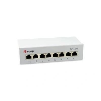 Abbildung von Equip 326521 8 Port Cat.6A geschirmtes Desktop Patchpanel, hellgrau