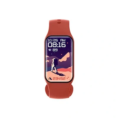Abbildung von Blackview R1 Smartwatch Sport 24 Trainingsmodi Intelligente Benachrichtigungen Herzfrequenz &amp; Schlafmonitor Menstruationskalender Wasserdicht IP68 Orangefarbenes Armband