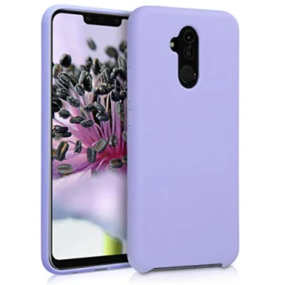 Abbildung von kwmobile Hülle kompatibel mit Huawei Mate 20 Lite Silikon Handy Case Handyhülle weiche Oberfläche kabelloses Laden Lavendel