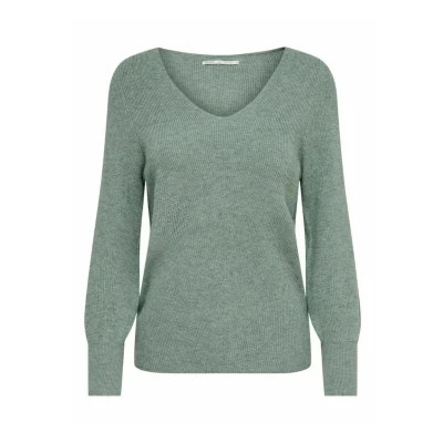 Abbildung von ONLY Onlatia L/S V NECK CUFF NOOS Strickpullover, Damen, Größe: Small, Chinois green