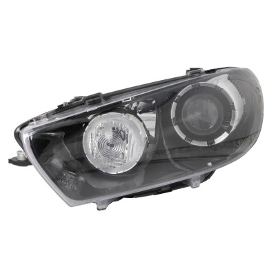 Abbildung von ALKAR 2745119 Scheinwerfer links P21W, D1S, H7 mit Tagfahrlicht Elektromotor Gehäuse schwarzem Innenteil VOLKSWAGEN: Scirocco III