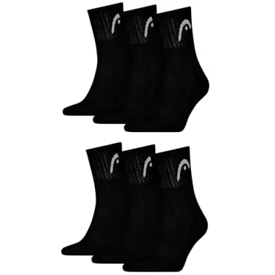 Abbildung von HEAD Herren Short Crew Sportsocken im 6erPack (39 42, Black)