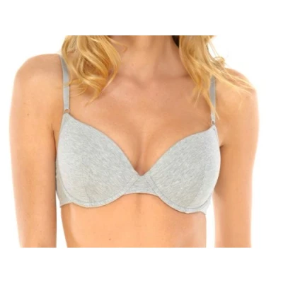 Abbildung von Schiesser Damen Bügel Schale BH, grau (202 mel.), 90C