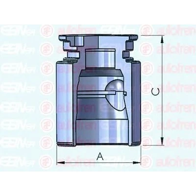 Abbildung von AUTOFREN SEINSA D025221 Kolben, Bremssattel 36 Hinterachse BENDIX/BOSCH OPEL: Zafira A, Astra G CC, Limousine