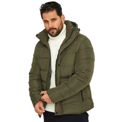 Abbildung von SOULSTAR Winterjacke S2TAHTA Herren Pufferjacke mit Kapuze warme Steppjacke Mens Jacket