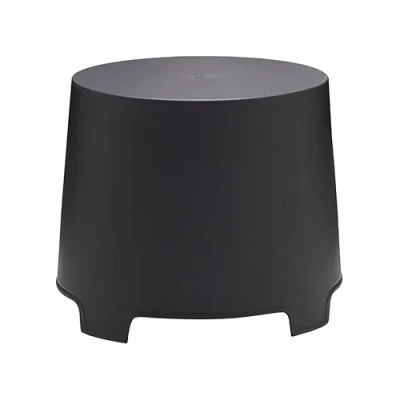 Abbildung von Kunststoff Beistelltisch rund anthrazit 46 x 40 cm Garten Kaffeetisch konisch stapelbar Outdoor Stapeltisch Balkontisch Terrassentisch Tisch für Balkon Terrasse Camping klein