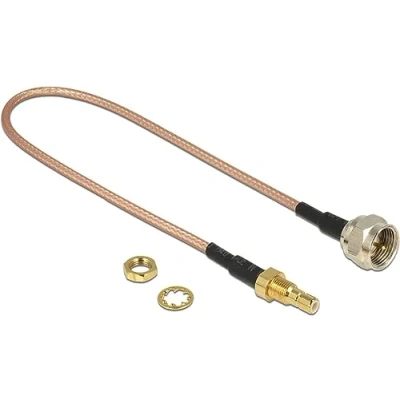 Abbildung von DELOCK Antennenkabel F Stecker &gt; SMB Buchse zum Einbau RG 316 25 cm