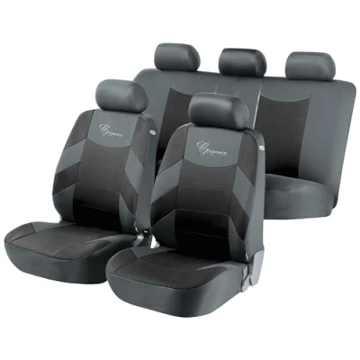 Abbildung von WALSER The Elegance 11776 Sitzschonbezug schwarz Mit Motiv Polyester vorne und hinten VOLKSWAGEN: Lupo / 3L, Golf 6, 7 Variant