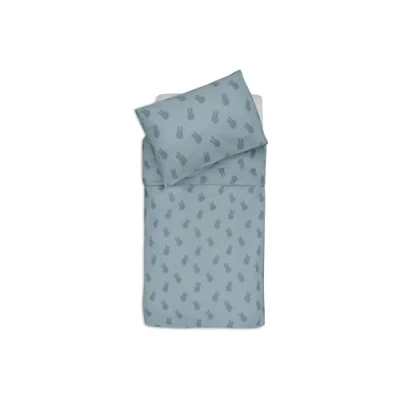 Abbildung von Jollein Kinderbettwäsche Miffy Shadow, Wild Rose 100x140cm 100% Baumwolle Oeko TEX Zertifiziert Babybettwäsche mit Kissenbezug Bettwäsche Set