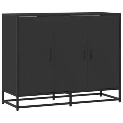 Abbildung von vidaXL Sideboard Schwarz 94x35x76 cm Holzwerkstoff (1 St)