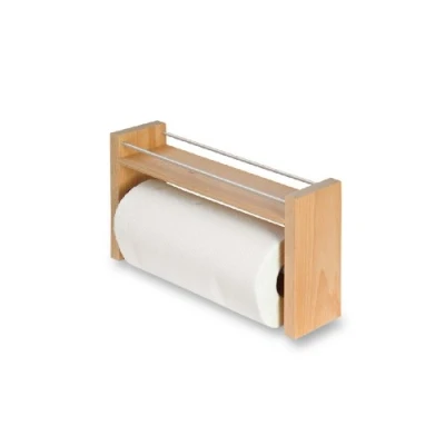 Abbildung von dreiBaum Wand Papierabroller mit Utensilienboard Buche geölt
