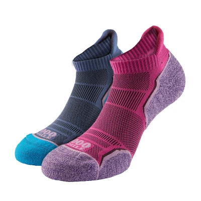 Abbildung von 1000 Mile Unisex 2263hls Run Socklet Damen (Doppelpack), Pink/Lavendel