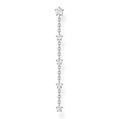 Abbildung von THOMAS SABO Damen Einzel Ohrstecker Vintage mit Weißen Steinen 925er Sterlingsilber Zirkonia, H2193 699 7