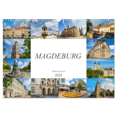 Abbildung von Magdeburg Impressionen (Wandkalender 2025 DIN A3 quer), CALVENDO Monatskalender