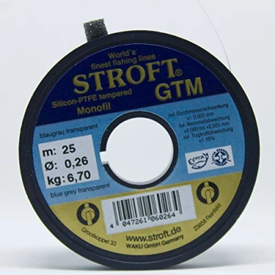 Abbildung von STROFT GTM 25 m Vorfachspule (0,26 mm/6,70 kg)