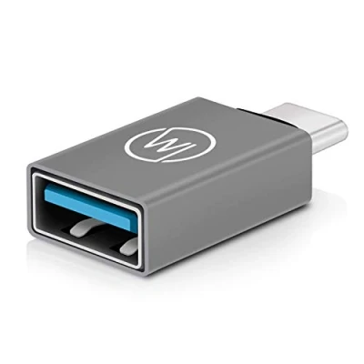Abbildung von Wicked Chili 1X USB C auf A SuperSpeed Alu Adapter (max. 5 Gbps) zu A, für Handy mit Anschluss, kompatibel Samsung Gal