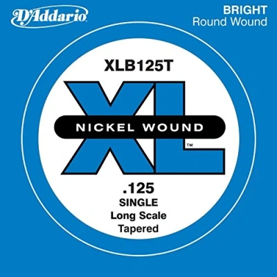 Abbildung von D&#039;Addario XLB125T Nickel (Größe: XL) Wound Bass Einzelsaite Tapered Long Scale 125