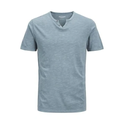 Abbildung von JACK&amp;JONES Herren JJESPLIT Neck Tee SS NOOS T Shirt, Oceanview, M