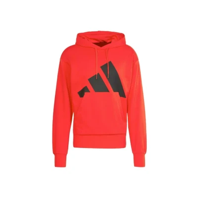 Abbildung von adidas Herren Essentials Big Logo French Terry Hoodie, Pure Ruby/Black, M