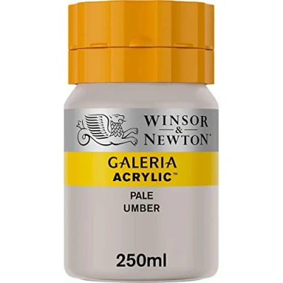 Abbildung von Winsor &amp; Newton 2137438 Galeria Acrylfarbe, hohe Pigmentierung, lichtecht, buttrige Konsistenz, 250 ml Tube Umbra Hell