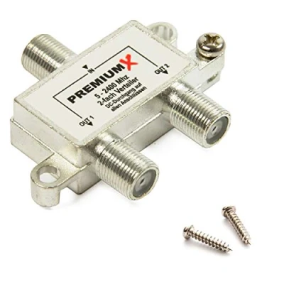 Abbildung von Premium X Switch 2 Fach Verteiler 5 2400 MHz SAT Umschalter Splitter Doppler Digital Kabel HDTV 4K