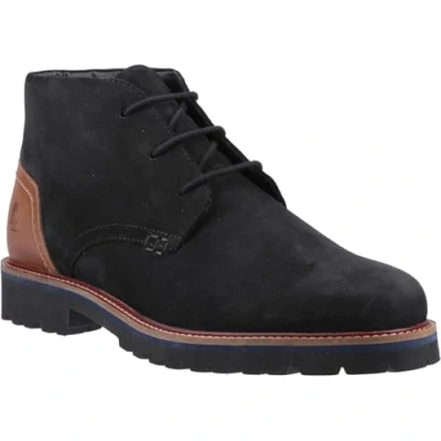Abbildung von Hush Puppies Moore Nubuck Herren Schwarze Ankle Boots