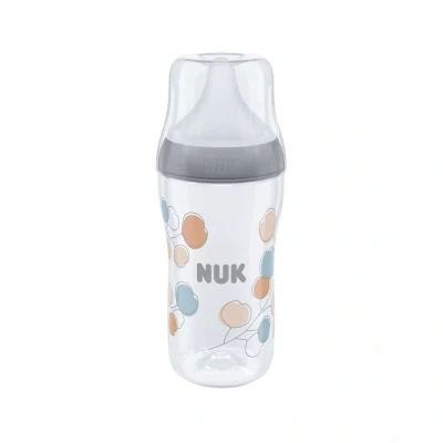Abbildung von NUK Perfect Match Babyflasche, 260 ml, ab 3 Monate grau (1 piece)