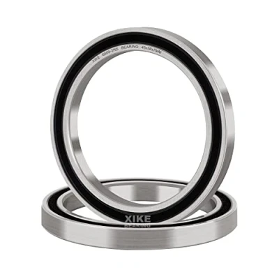 Abbildung von XiKe 2 Pack 6809 2RS Kugellager 45x58x7mm Chromstahl und Gummi Doppeldichtung, 6809RS Rillenkugellager mit Abdeckungen.