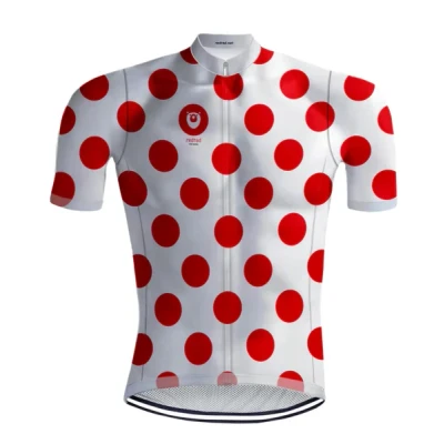 Abbildung von RETRO Gepunkteten Trikot Rot/Weiß REDTED