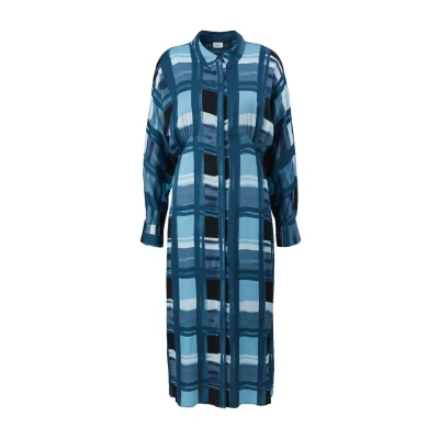 Abbildung von s.Oliver BLACK LABEL Damen Kleider lang, Blau, 40 EU