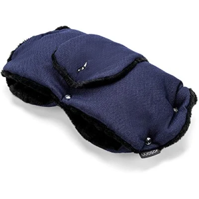 Abbildung von Osann Handmuff für Kinderwagen &amp; Buggy inkl. Handytasche, Handwärmer, Muff aus Fell Indigo