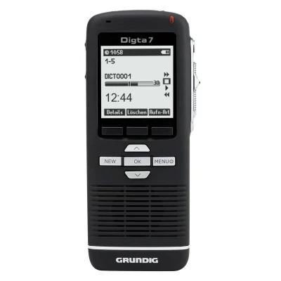 Abbildung von GRUNDIG Digta 7 Premium Set mit DigtaSoft One Software digitales Diktiergerät 2 GB