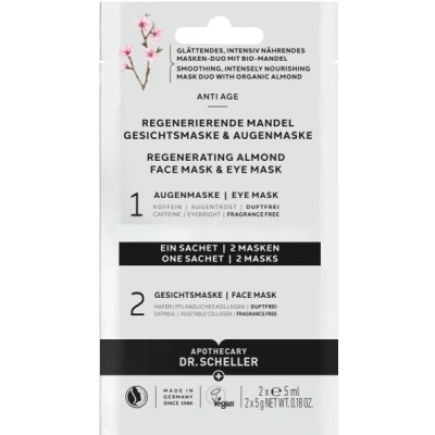 Abbildung von Dr. Scheller Gesichtsmaske Regenerierende Mandel &amp; Augenmaske 2x5ml