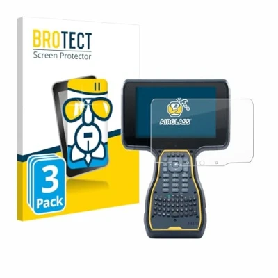 Abbildung von BROTECT Schutzglas für Trimble TSC7 Controller (3 Stück) Schutzfolie Panzer Folie Glas [Extrem Kratzfest 9H, Anti Fingerprint, Ultra Transparent]