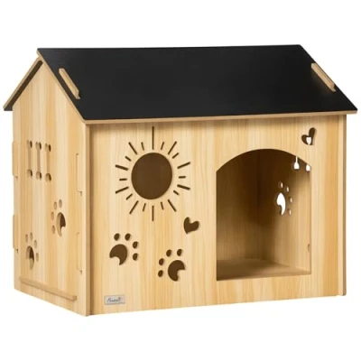 Abbildung von PawHut Hundehütte 69 x 50 58,5 cm, mit Lüftungsöffnungen