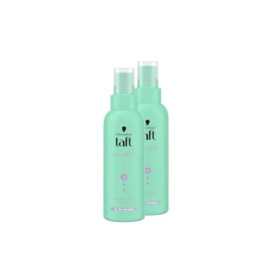 Abbildung von Schwarzkopf Taft Föhn Spray Volumen (2x 150ml), Haltegrad 3, Föhnspray für alle Haartypen, Volumenspray, vegane Formel*