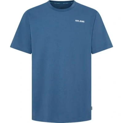 Abbildung von Pepe Jeans Aaron Tshirt print, Herren, Größe: Small, Sea blue