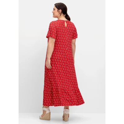 Abbildung von Sheego Sommerkleid &quot;Große Größen&quot;, mit Volant am Saum