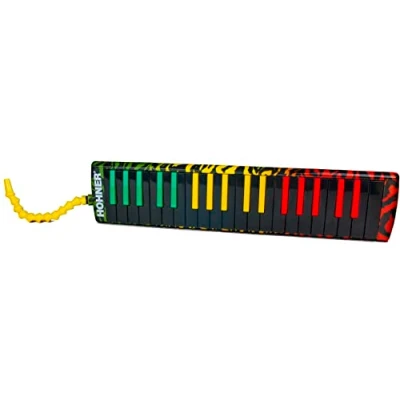Abbildung von HOHNER AirBoard, Rasta 37, Blow Flow Mundstück, Softcase