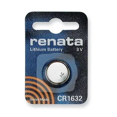 Abbildung von Renata CR1632 Lithium Knopfzelle, 3 V, Uhrenbatterie, Alternative zu DL1632, ECR1632, BR1632 3 x CR1632 silber
