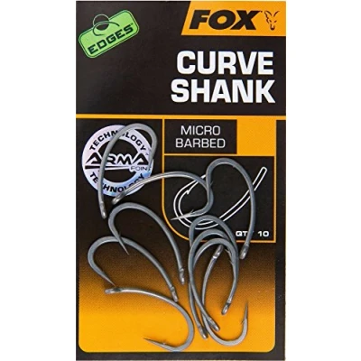 Abbildung von Fox Edges Armapoint Curve Shank Hooks 10 Karpfenhaken, Angelhaken zum Karpfenangeln, Haken für Karpfen, Boiliehaken, Größe:4