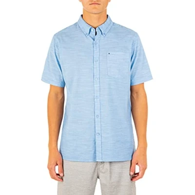 Abbildung von Hurley Herren M One&amp;only 2.0 Woven S/S Hemden, Blue Ox, S