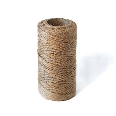 Abbildung von Chinchilla® Jutegarn ca. 1,2 mm Ø naturfarben 50 m Spulen Jute Schnur, Bindegarn, Bindeschnur, Dekokordel, Jutekordel perfekt für Bastelarbeiten, Verpackungen und mehr!